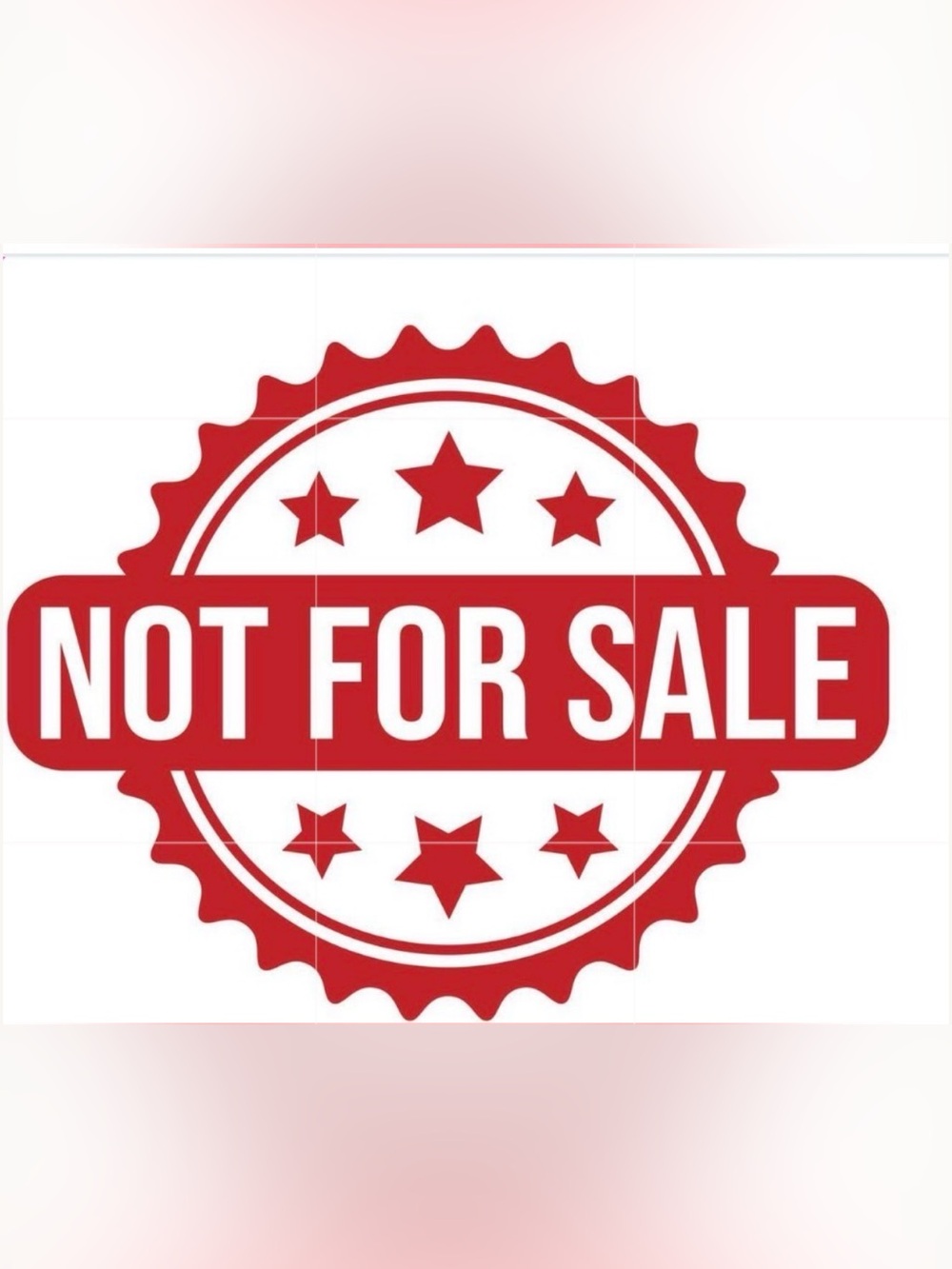 NOT FOR SALE!!